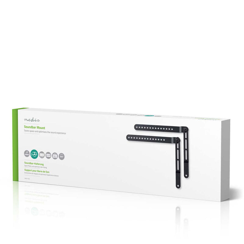 Nedis SBMT10BK Soundbarbeugel Tv-scherm 32 - 65" Over 360° Draaibaar Max. 10 Kg