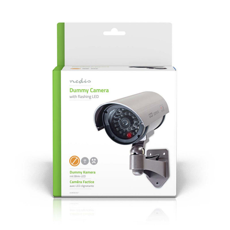 Nedis DUMCB40GY Dummy Beveiligingscamera Bullet Ip44 Grijs