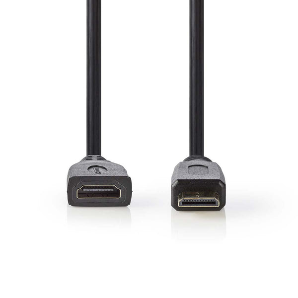 Nedis CVGP34590BK02 High Speed Hdmi?-kabel Met Ethernet Hdmi?-mini-connector - Hdmi? Female 0,2 M Z