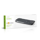 Nedis KBMU100BKND Bedraad Usb-toetsenbord Multimediatoetsen Noorse Indeling