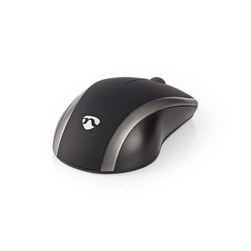 Nedis MSWS200BK Draadloze Muis 1200 Dpi Met 3 Knoppen Zwart