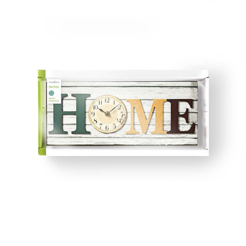 Nedis CLWA001WDH40 Houtstijl Wandklok In Lijst Model 'home'