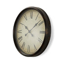 Nedis CLWA008WD50BK Ronde Wandklok Diameter 50 Cm Antieken Stijl Zwart