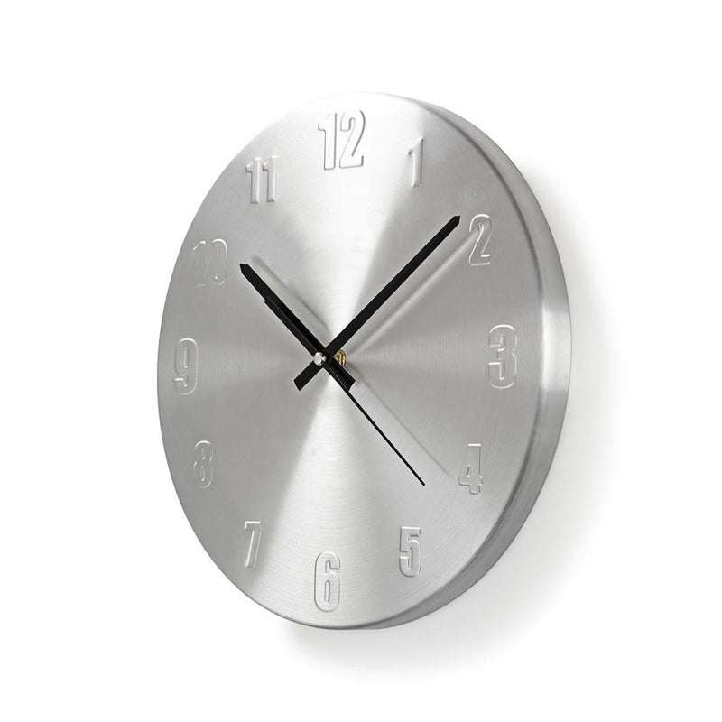 Nedis CLWA009MT30 Ronde Wandklok Diameter 30 Cm Aluminium