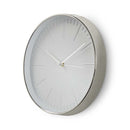 Nedis CLWA013PC30SR Ronde Wandklok Diameter 30 Cm Wit &amp; Zilver