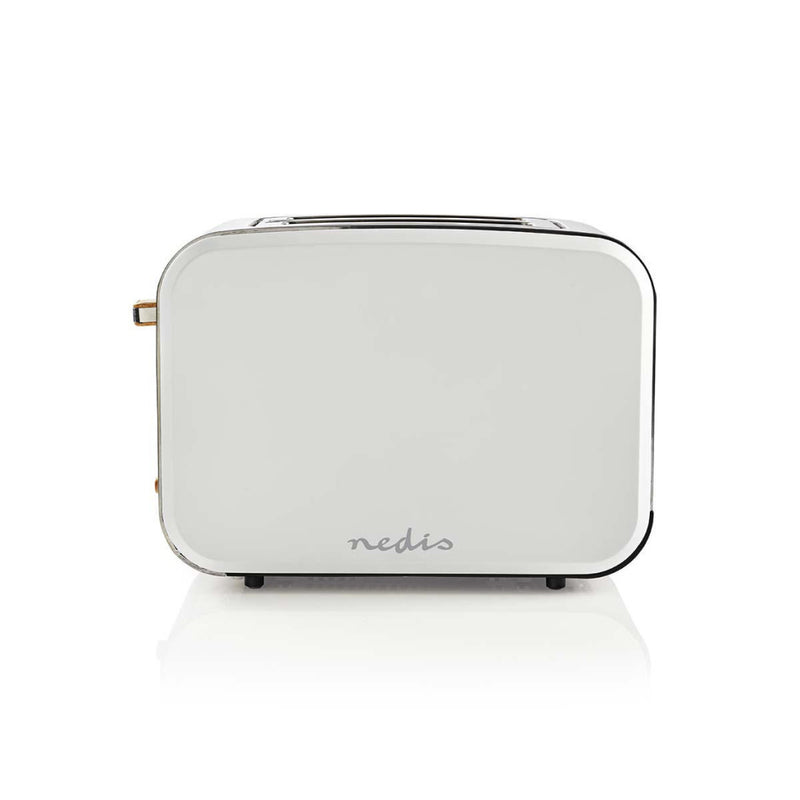 Nedis KABT510EWT Broodrooster 2 Brede Sleuven Soft-touch Wit