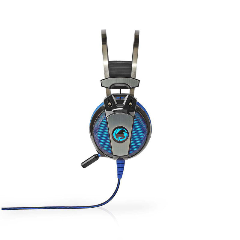 Nedis GHST500BK Gaming Headset Over-ear 7.1 Virtual Surround Led Light Usb Connector