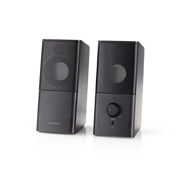 Nedis GSPR10020BK Gaming-luidsprekers 2.0 Over Usb Gevoed 3,5 Mm Jack Rms 6 W