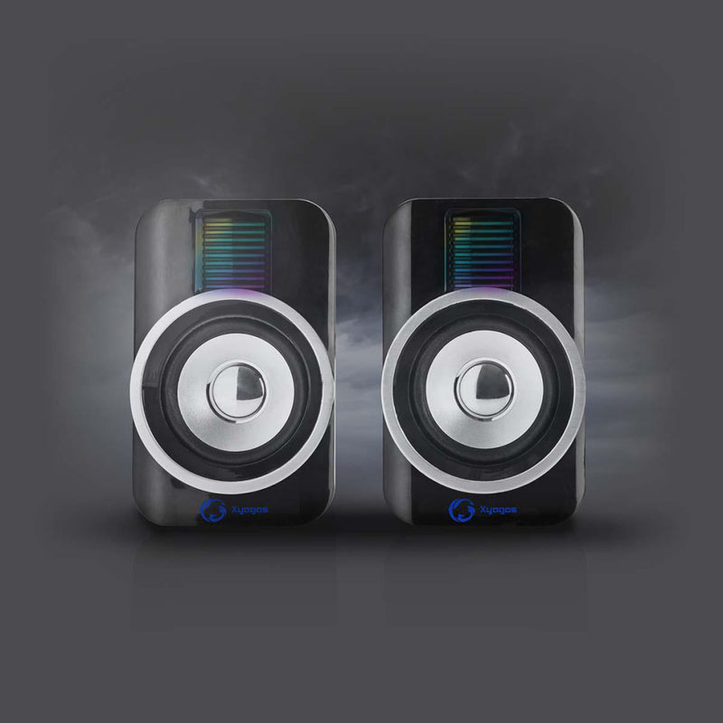 Nedis GSPR20020BK Gaming-luidsprekers 2.0 Rgb Over Usb Gevoed 3,5 Mm Jack Rms 10w