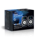 Nedis GSPR20020BK Gaming-luidsprekers 2.0 Rgb Over Usb Gevoed 3,5 Mm Jack Rms 10w