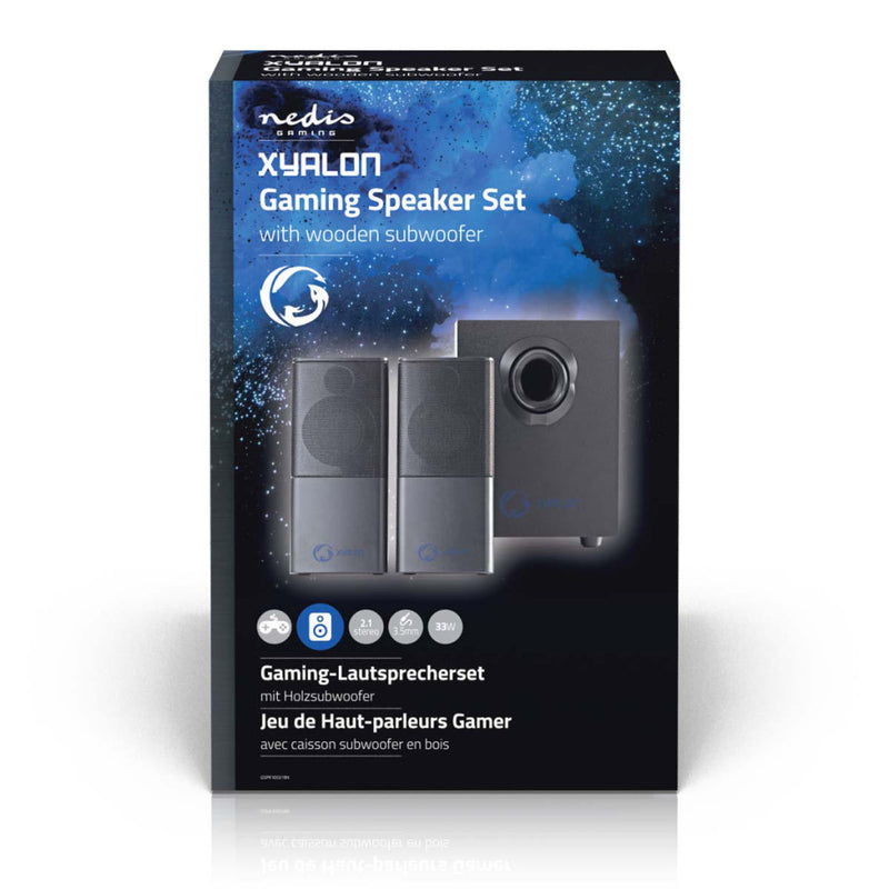 Nedis GSPR10021BK Gaming-luidsprekers 2.1 Over Usb Gevoed 3,5 Mm Jack Rms 11w