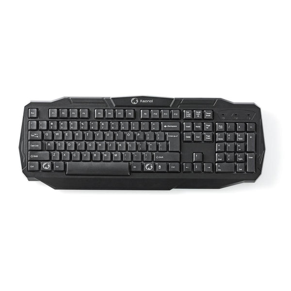 Nedis GKBD100BKDE Bedraad Gamingtoetsenbord Usb 2.0 Duitse Indeling Zwart