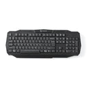 Nedis GKBD100BKUS Bedraad Gamingtoetsenbord Usb 2.0 Amerikaanse Internationale Indeling Zwart