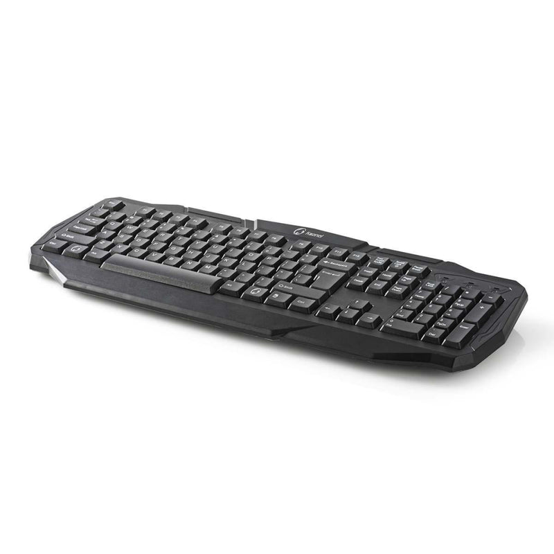 Nedis GKBD100BKUS Bedraad Gamingtoetsenbord Usb 2.0 Amerikaanse Internationale Indeling Zwart