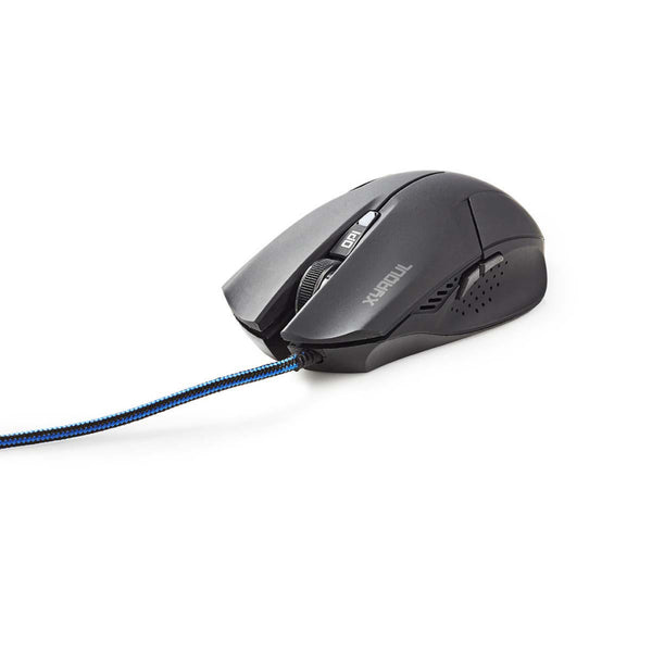 Nedis GMWD100BK Gaming-muis Met Kabel Verlicht 1600 Dpi 6 Knoppen