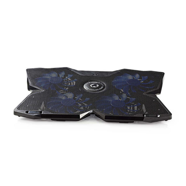 Nedis GNCR200BK Koeler Voor Gaming-laptop 4 Over Usb Gevoede Ventilatoren 15 - 19&quot; Usb-doorlus