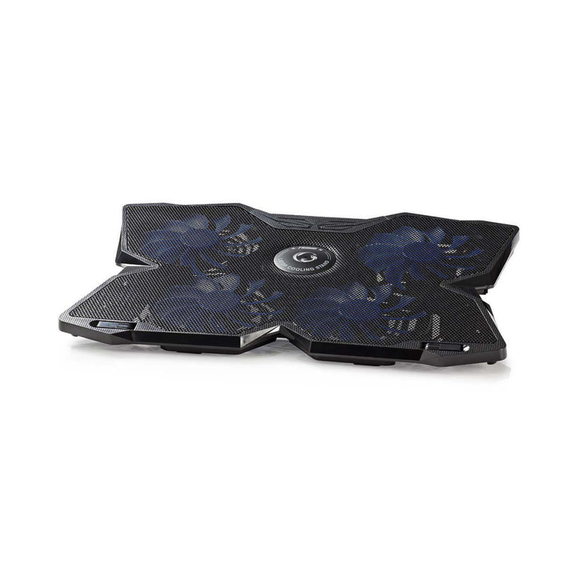 Nedis GNCR200BK Koeler Voor Gaming-laptop 4 Over Usb Gevoede Ventilatoren 15 - 19&quot; Usb-doorlus