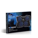 Nedis GNCR200BK Koeler Voor Gaming-laptop 4 Over Usb Gevoede Ventilatoren 15 - 19&quot; Usb-doorlus