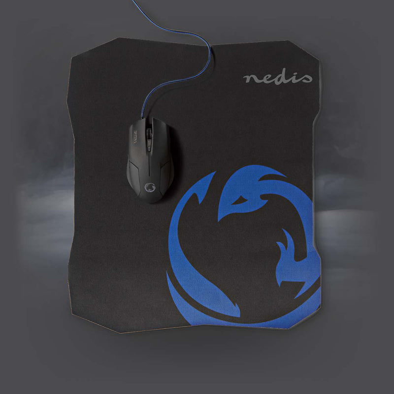 Nedis GMMP100BK Gaming-set Muis En Muismat Bedrade Muis 1600 Dpi 6 Knoppen
