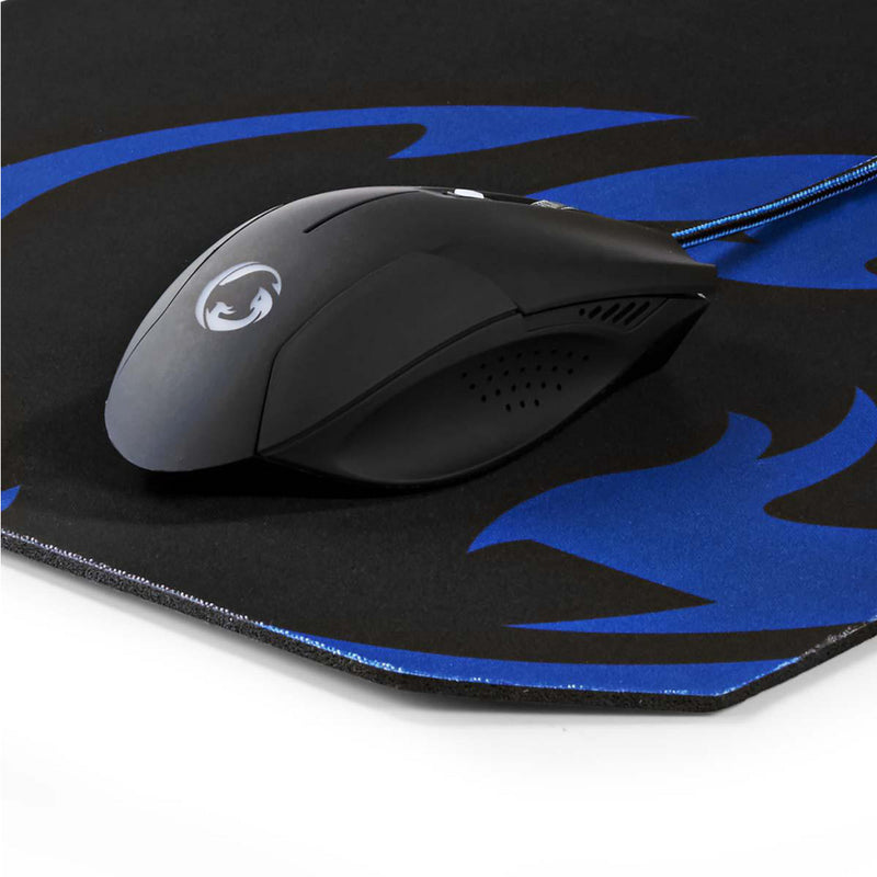 Nedis GMMP100BK Gaming-set Muis En Muismat Bedrade Muis 1600 Dpi 6 Knoppen