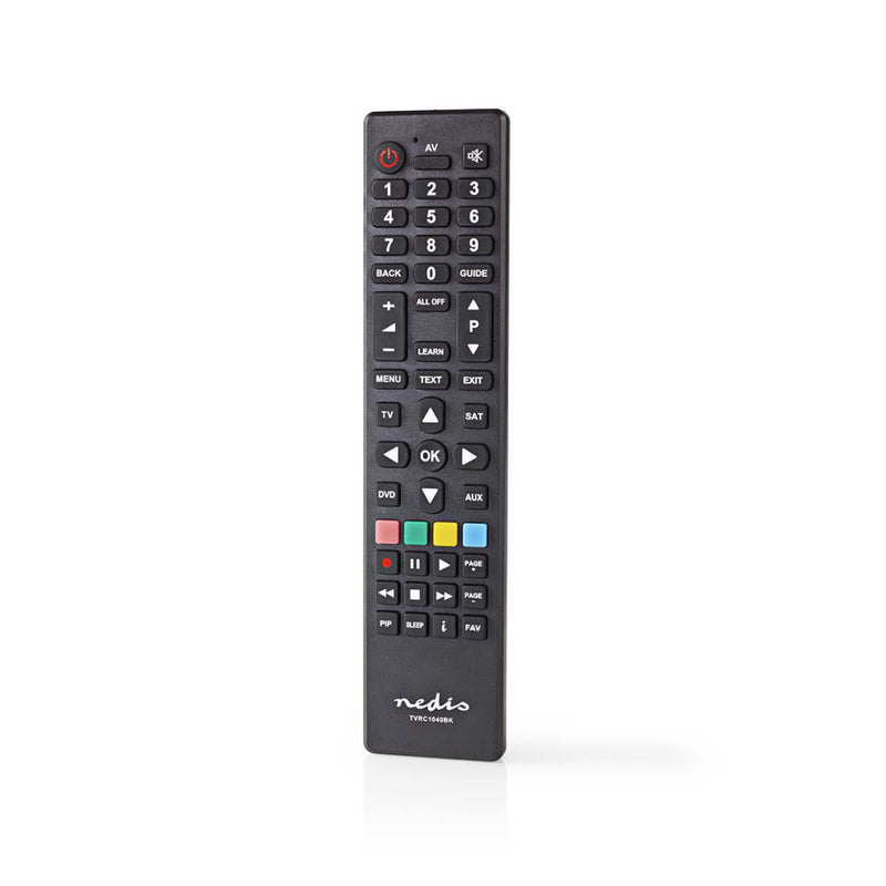 Nedis TVRC1040BK Universele Afstandsbediening Pc-programmeerbaar Bediening Van 4 Apparaten