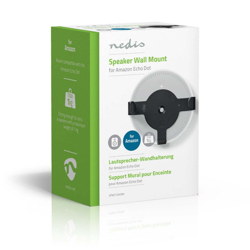 Nedis SPMT3300BK Luidspreker-muurbeugel Amazon Echo Dot Vast Max. 1 Kg