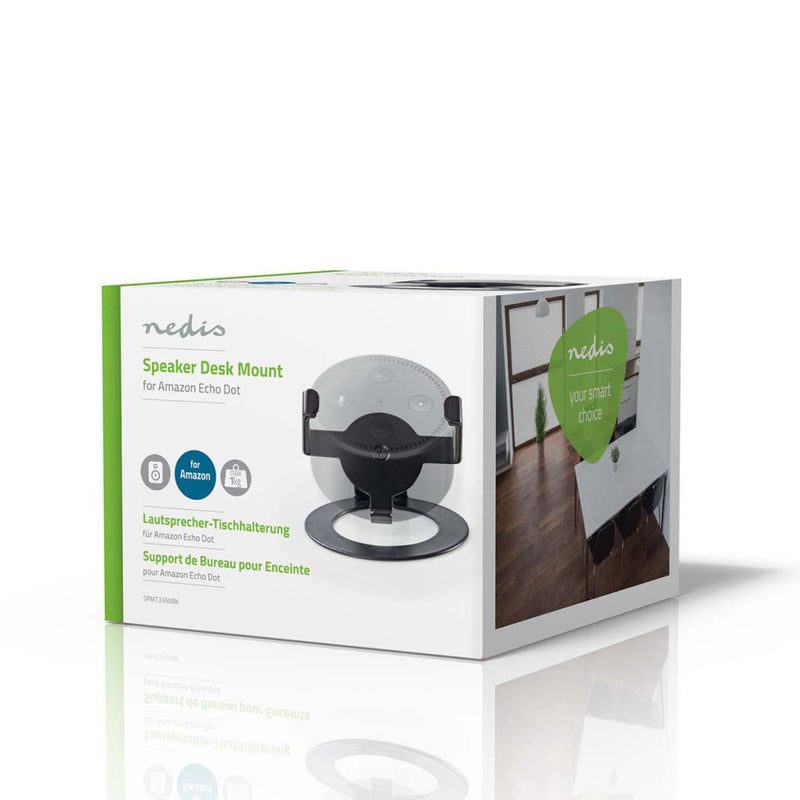 Nedis SPMT3350BK Bureaustandaard Voor Luidspreker Amazon Echo Dot Draagbaar Max. 1 Kg
