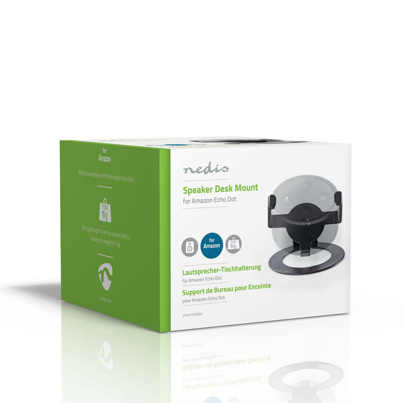 Nedis SPMT3350BK Bureaustandaard Voor Luidspreker Amazon Echo Dot Draagbaar Max. 1 Kg