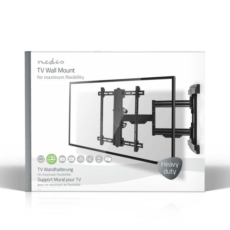 Nedis TVWM6550BK Full-motion Tv-muurbeugel 37 - 80&quot; Max. 50 Kg 3 Scharnierpunten