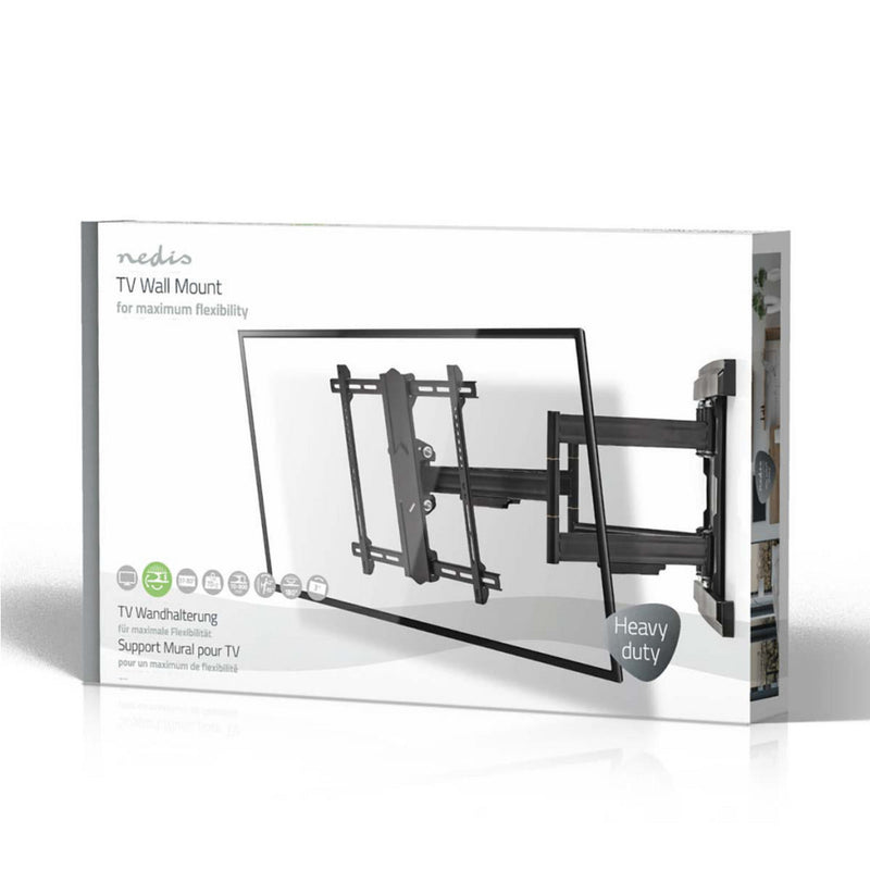 Nedis TVWM6551BK Full-motion Tv-muurbeugel 37 - 80&quot; Max. 70 Kg 6 Scharnierpunten