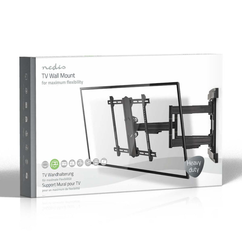 Nedis TVWM6551BK Full-motion Tv-muurbeugel 37 - 80&quot; Max. 70 Kg 6 Scharnierpunten