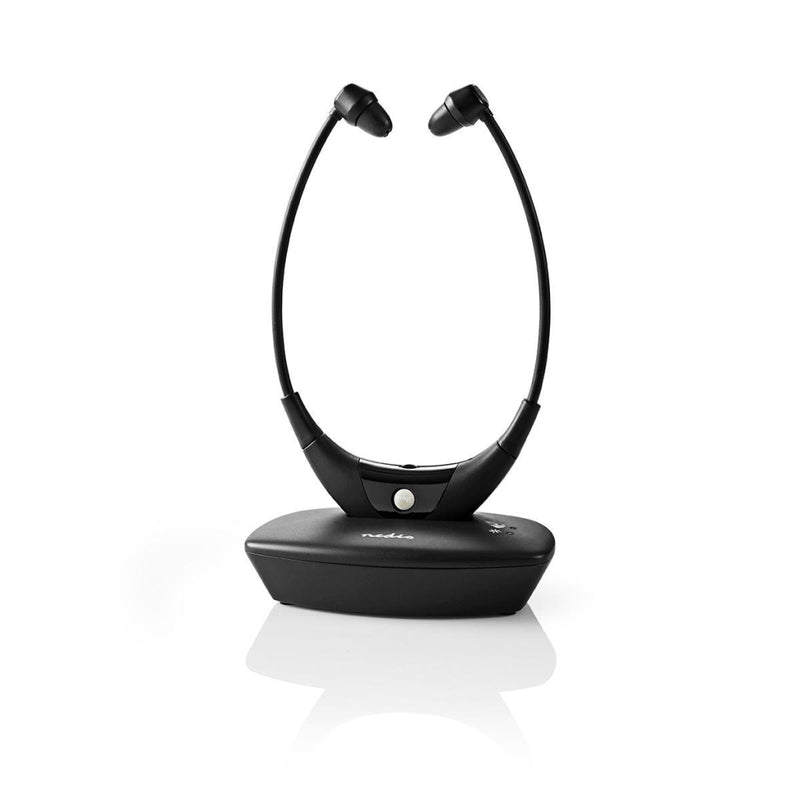 Nedis HPRF010BK Draadloze Koptelefoon Radiofrequentie (rf) In-ear Oplaadstation Black