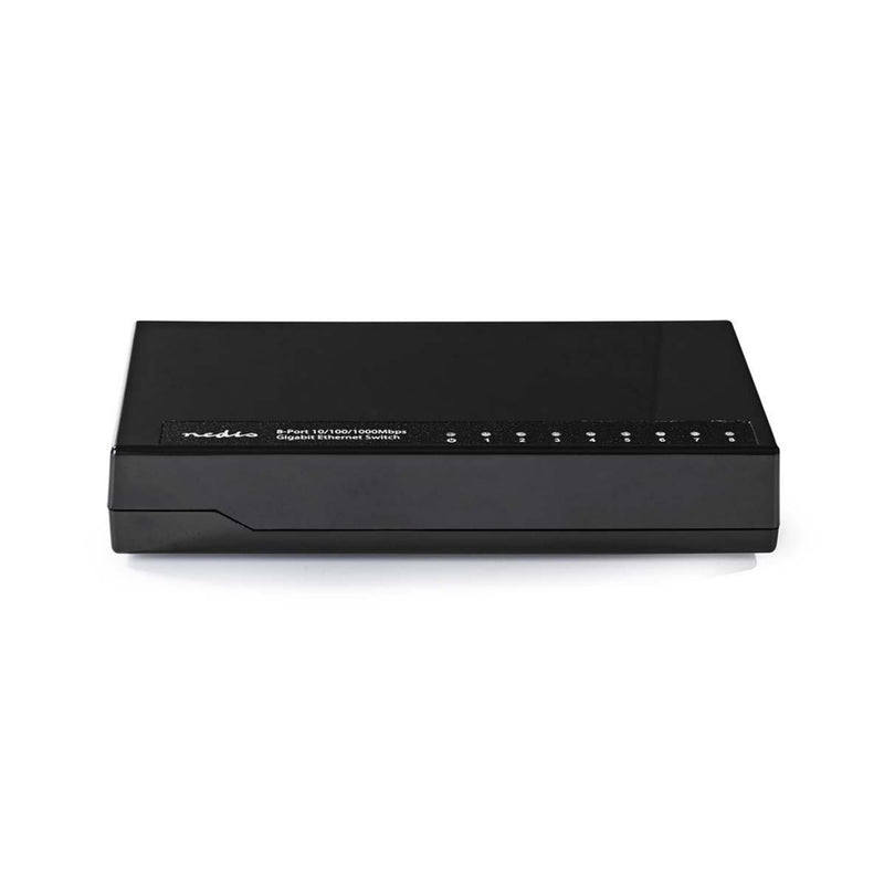 Nedis NSWH8P100BK Netwerkswitch 8 Poorten 1 Gbps Led-indicatielampjes