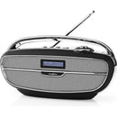 Nedis RDDB5300BK Draagbare Radio DAB+ FM Radio Bluetooth Zwart/Zilver
