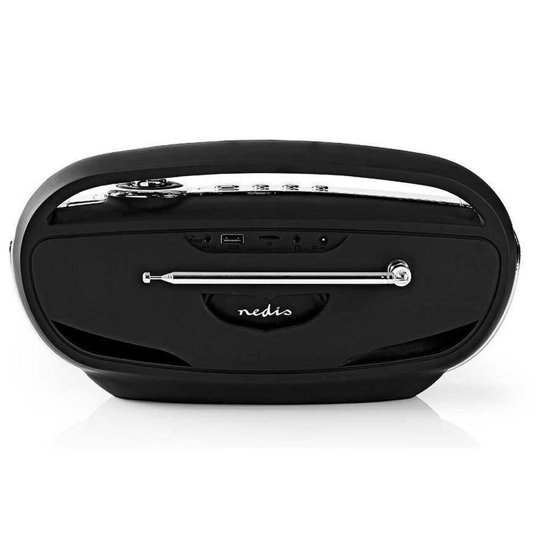 Nedis RDDB5300BK Draagbare Radio DAB+ FM Radio Bluetooth Zwart/Zilver