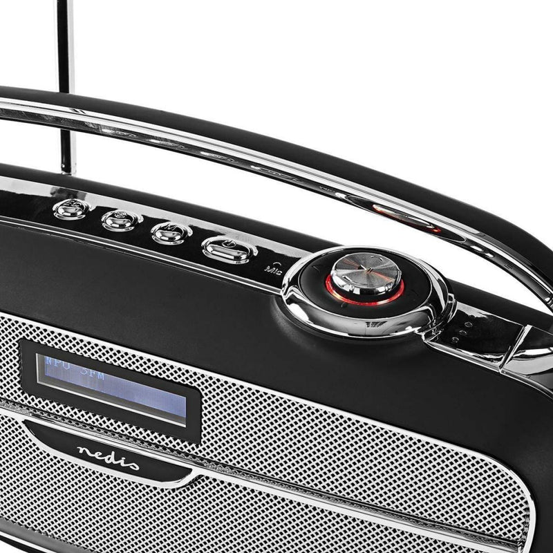 Nedis RDDB5300BK Draagbare Radio DAB+ FM Radio Bluetooth Zwart/Zilver