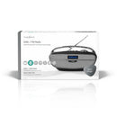 Nedis RDDB5300BK Draagbare Radio DAB+ FM Radio Bluetooth Zwart/Zilver