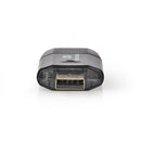 Nedis CRDRU2100BK Kaartlezer Mmc / Sd / Sdhc Usb 2.0