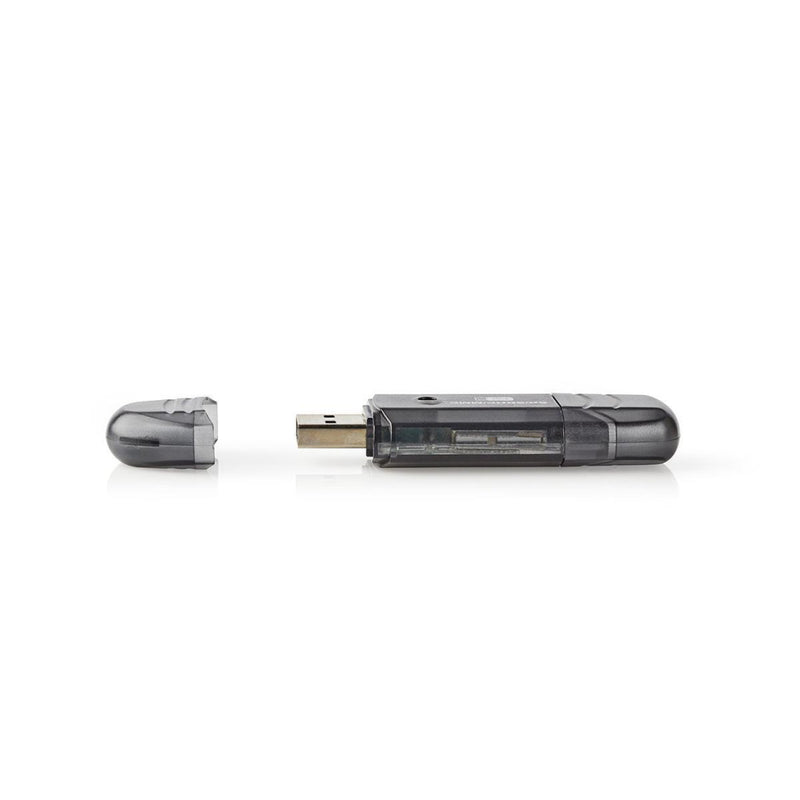 Nedis CRDRU2100BK Kaartlezer Mmc / Sd / Sdhc Usb 2.0