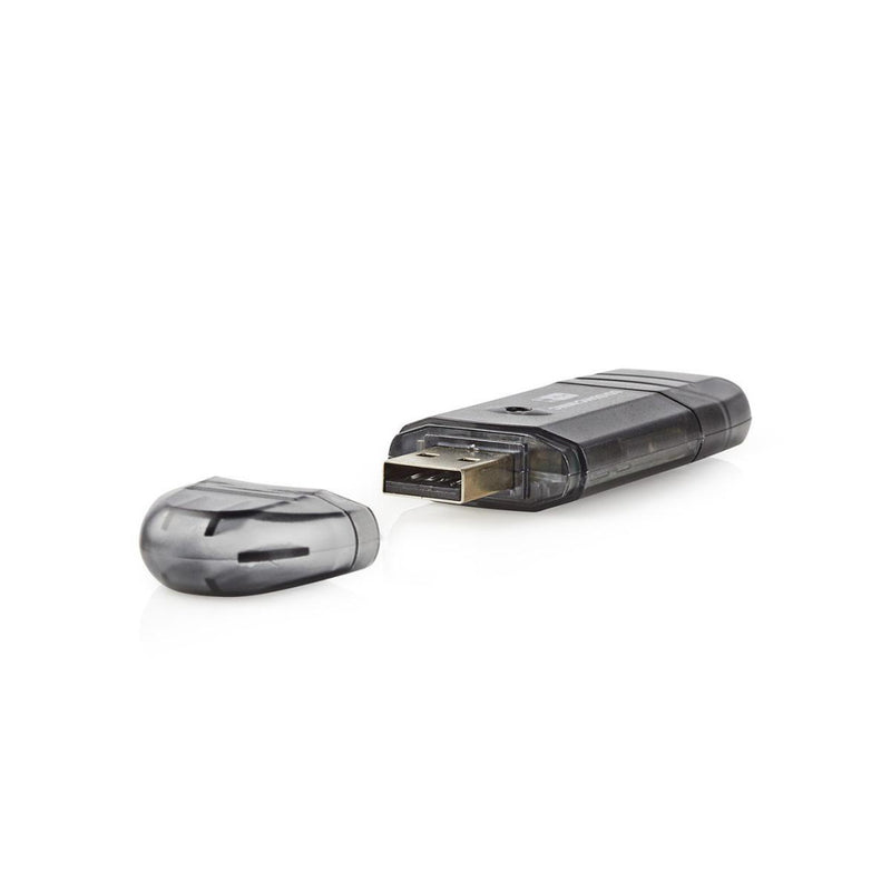 Nedis CRDRU2100BK Kaartlezer Mmc / Sd / Sdhc Usb 2.0