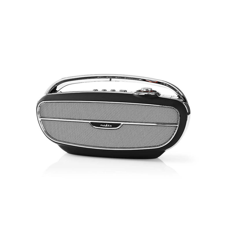 Nedis RDFM5300BK Fm-radio 60 W Bluetooth® Zwart / Zilver