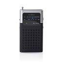 Nedis RDFM1100GY Fm-radio 1,5 W Zakformaat Zwart / Grijs