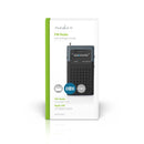 Nedis RDFM1100GY Fm-radio 1,5 W Zakformaat Zwart / Grijs