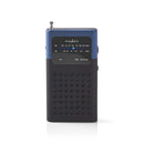 Nedis RDFM1100BU Fm-radio 1,5 W Zakformaat Zwart / Blauw