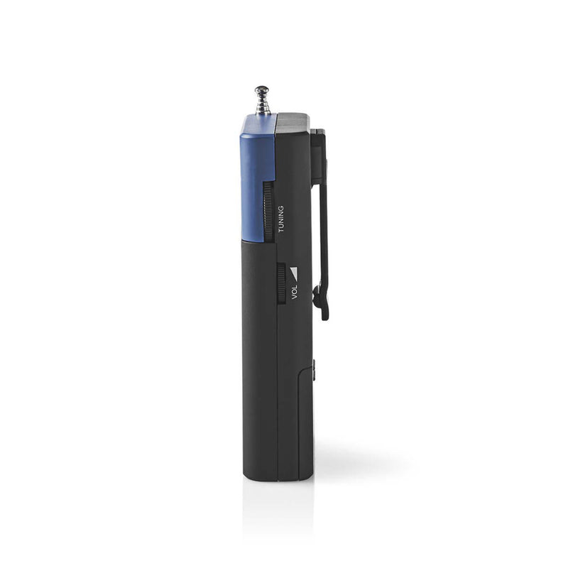 Nedis RDFM1100BU Fm-radio 1,5 W Zakformaat Zwart / Blauw