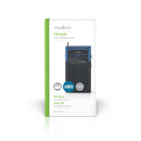 Nedis RDFM1100BU Fm-radio 1,5 W Zakformaat Zwart / Blauw