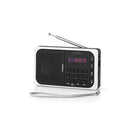 Nedis RDFM2100WT Fm-radio 3,6 W Usb-poort & Microsd-kaartsleuf Zwart / Wit