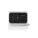 Nedis RDFM2100WT Fm-radio 3,6 W Usb-poort & Microsd-kaartsleuf Zwart / Wit