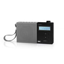 Nedis RDDB2210BK Digitale Dab+ Radio 4,5 W Fm Klok & Alarm Grijs / Zwart