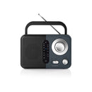 Nedis RDFM1300GY Fm-radio 2,4 W Draaggreep Zwart / Grijs